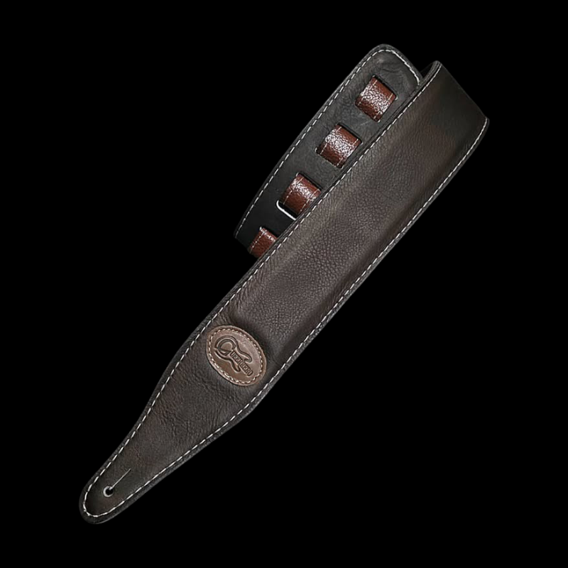 Strap Guitarra Gueerrero Piel Cafe 3