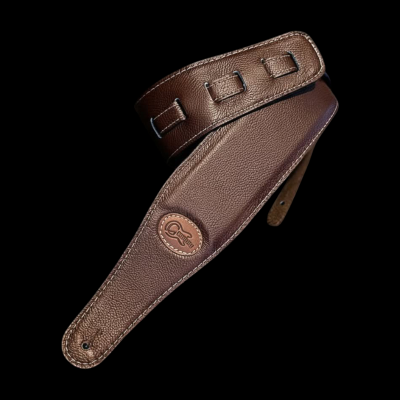 Strap Bajo Gueerrero Piel Cafe Oscuro