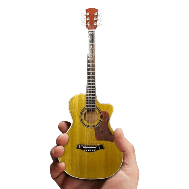 Axe Heaven Classic Spruce Top Cutaway Acoustic Miniature Guitar Replica Collectible Axe Heaven Coleccionables