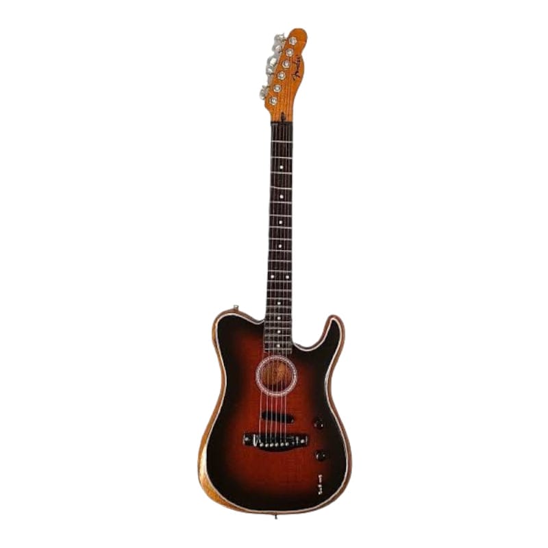 Axe Heaven The American Acoustasonic™ Telecaster® Fender™ Miniature Guitar Replica - Sunburst Axe Heaven Coleccionables