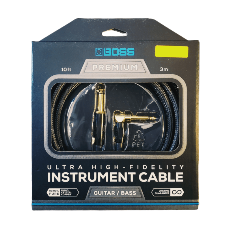 Boss Instrument Cable Premium 3m RA Boss Cable de Instrumento