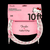 Cable Fender® x Hello Kitty® White/Pink Woven Cable, 10' Fender Cable de Instrumento