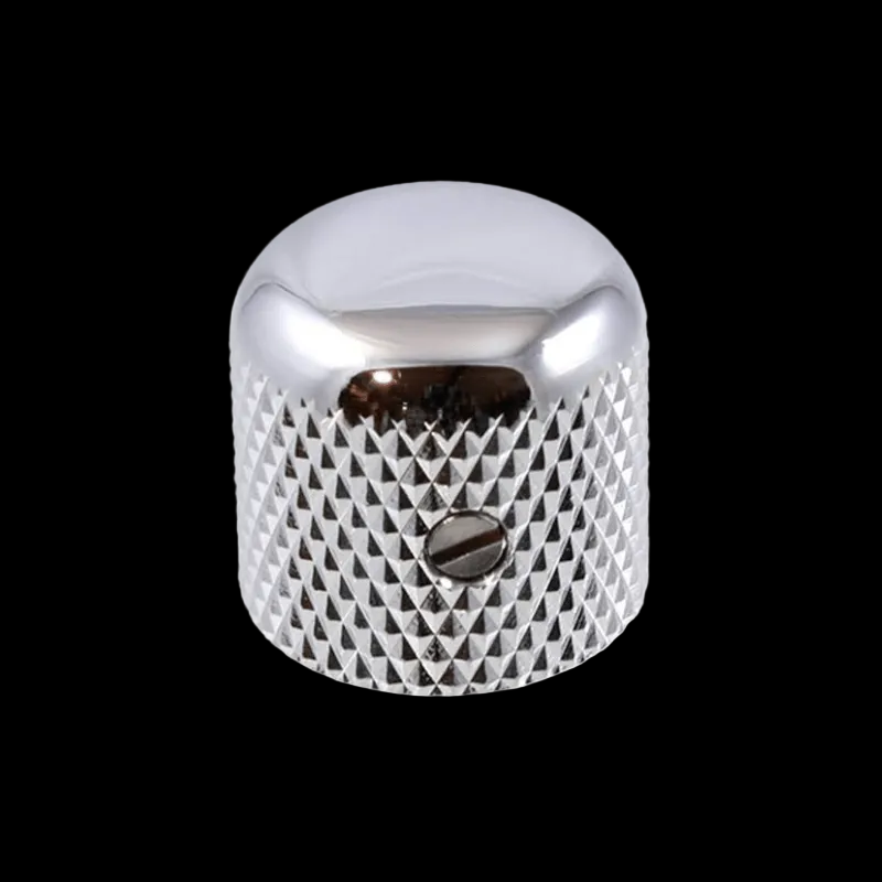 Musiclily Pro 1/4 Stalen Universele Fijn Knurled Push-on Knop Dome Knobs met Set Screw en Indicator Punt voor Elektrische Gitaar of Basgitaar,Nikkel (Set van 2 Musiclily Pro 1/4 Stalen Universele Fijn Knurled Push-on Knop Dome Knobs met Set Screw en Indicator Punt voor Elektrische Gitaar of Basgitaar,Nikkel (Set van 2