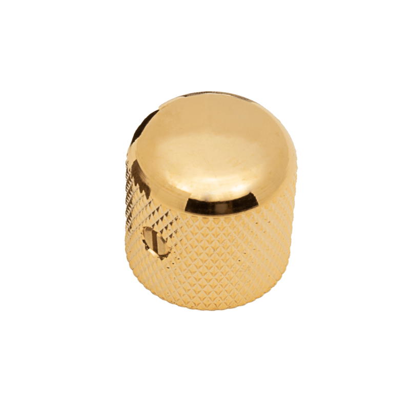 Knob Gotoh Dome Set Screw Knurled for Grip 1/4 Solid Shaft Gold CE Distribution Refacciones