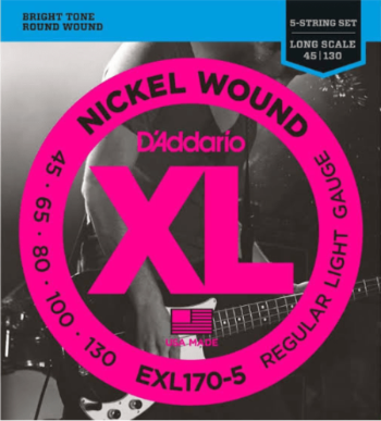 Daddario EXL170-5strings  45-130 Daddario Cuerdas para Bajo