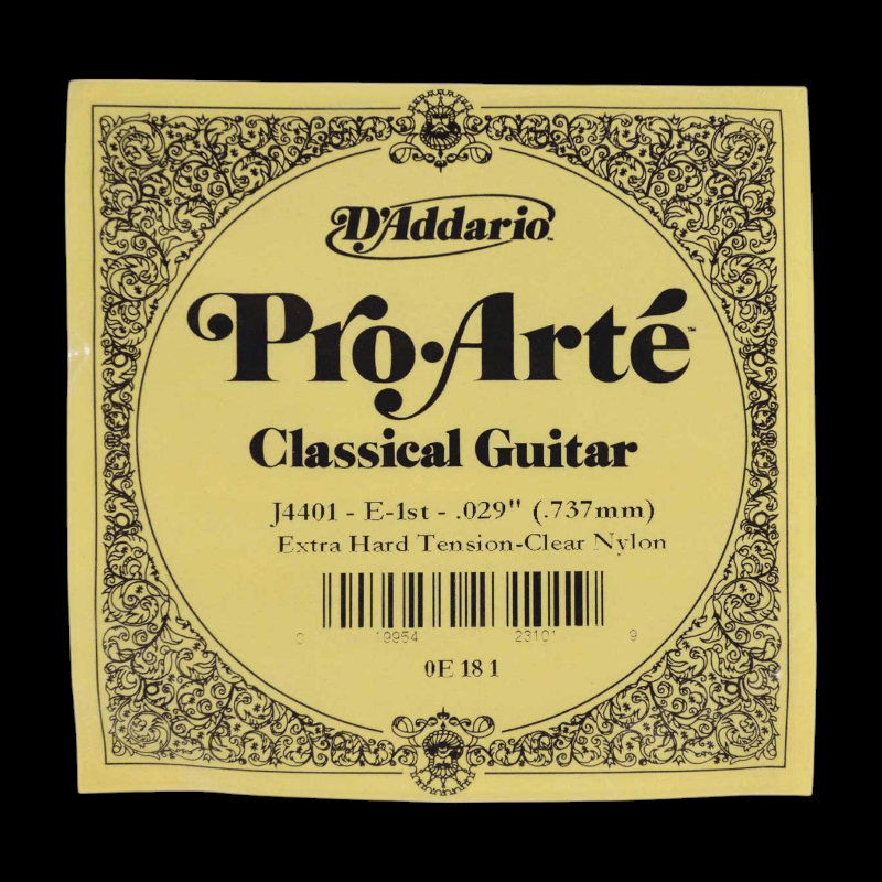 Daddario Pro-Arte Nylon Core J4401 (1st - E) Daddario Cuerdas Guitarra Acustica