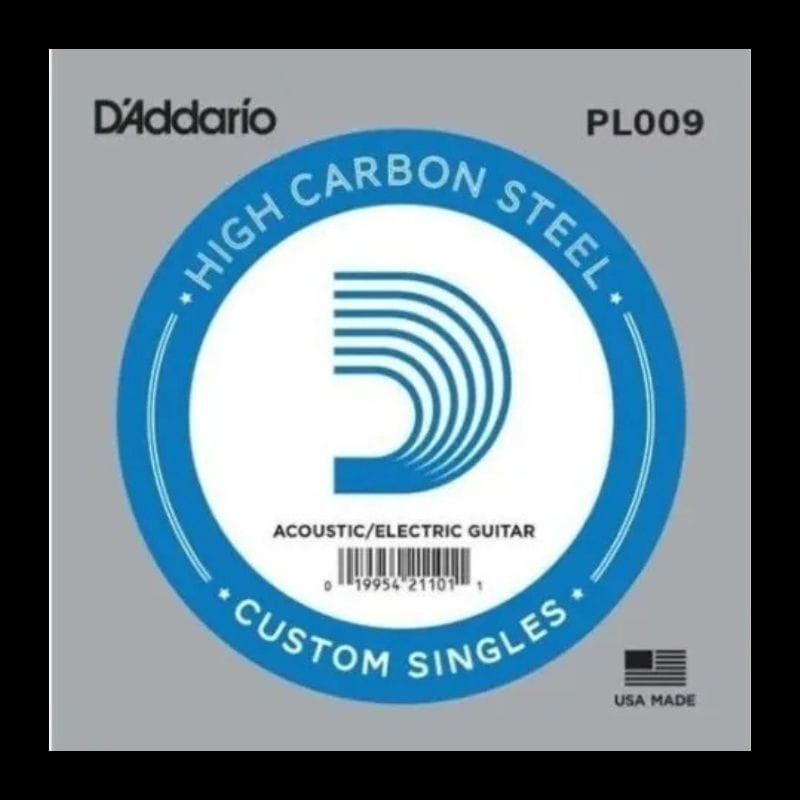 Daddario Single Plain Steel String 009 Daddario Cuerdas Guitarra Electrica