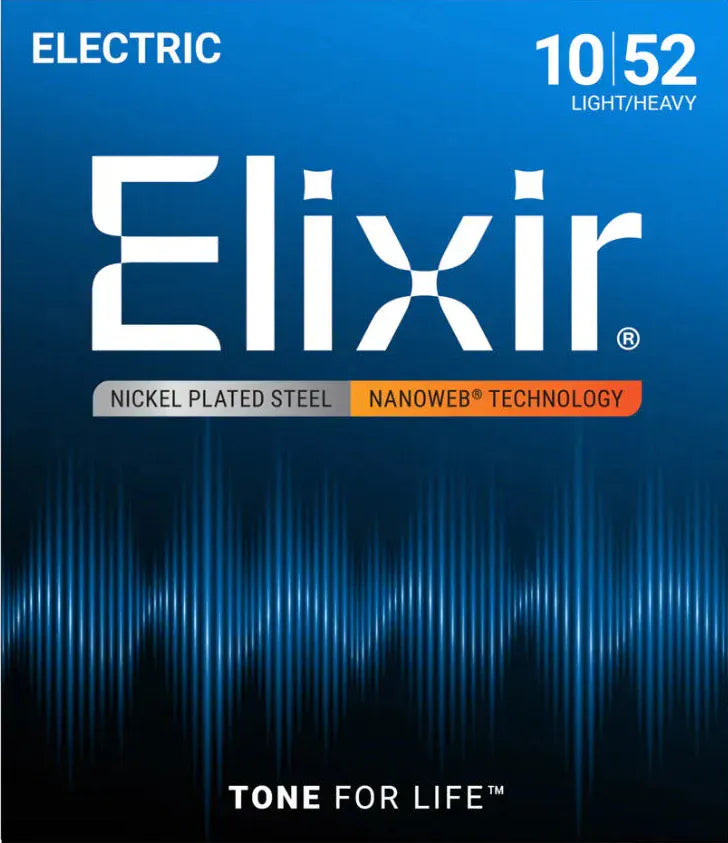 Elixir Nanoweb 10-52 Light/Heavy Elixir Cuerdas Guitarra Electrica