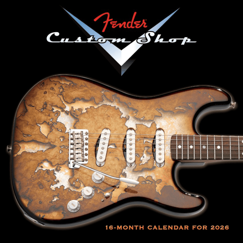 Fender 2026 CUSTOM SHOP CALENDAR Fender Coleccionables