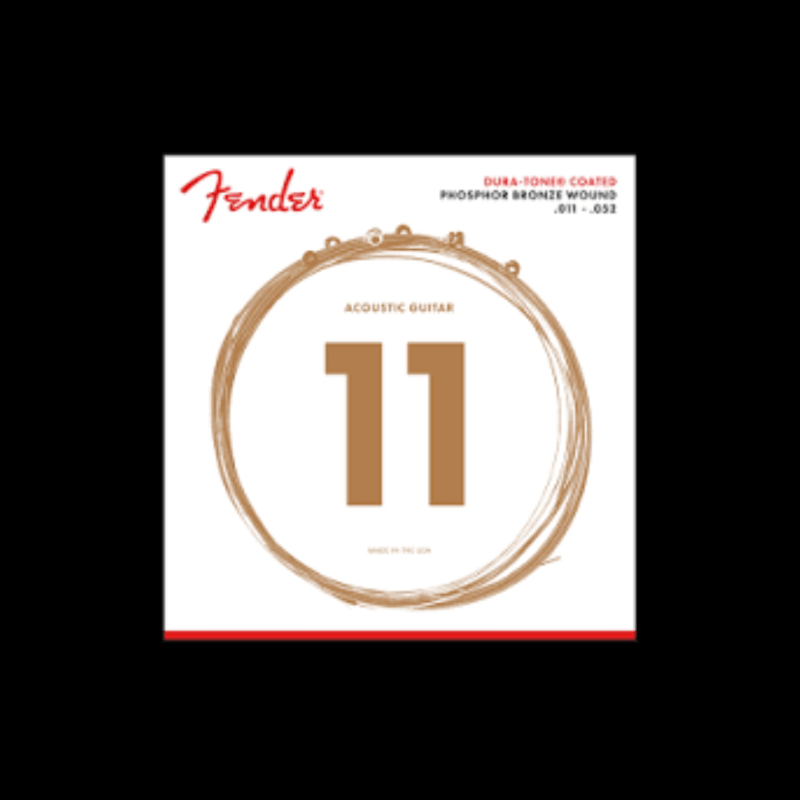 Fender 80/20 Bronze 11-52 Dura Tone Fender Cuerdas Guitarra Acustica
