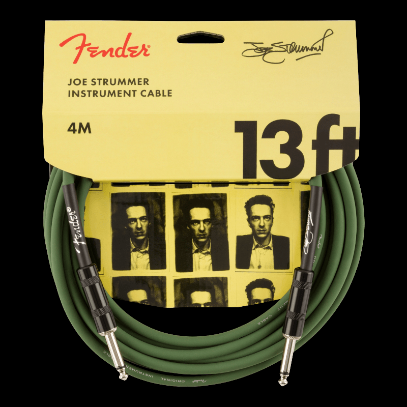 Cable Joe Strummer Pro 13&#39; Instrument Cable, Drab Green Fender Cable de Instrumento