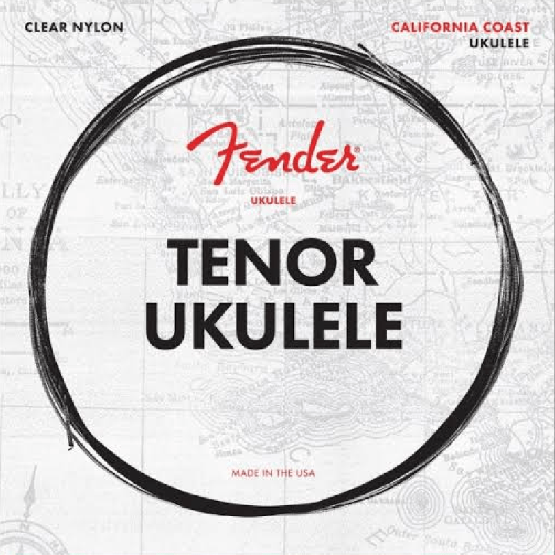Cuerdas para Ukulele Tenor Fender Clear Nylon Fender Cuerdas Ukulele