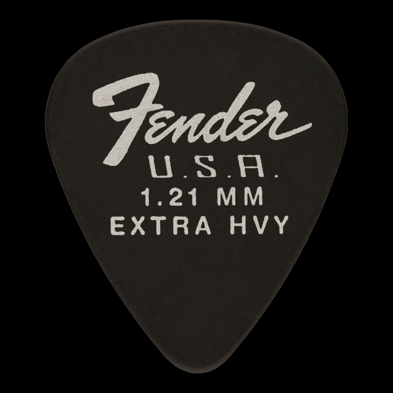 Plumilla Fender Dura-Tone 351 Shape, 1.21, Black Fender Plumillas