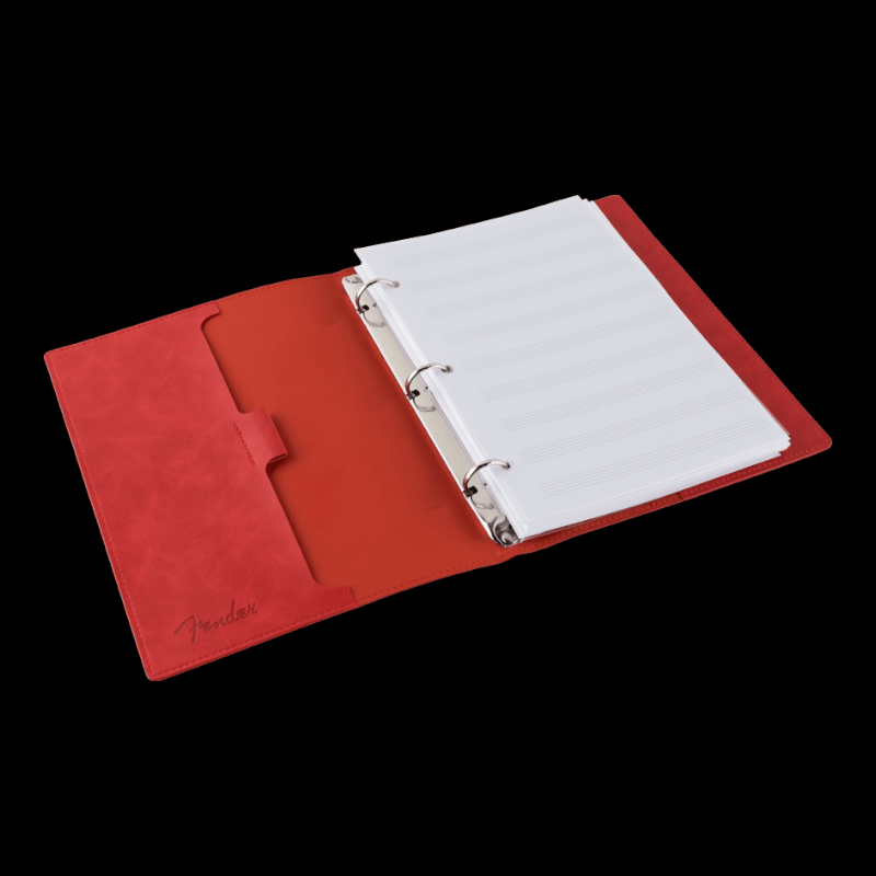 Fender Vegan Leather Music Note Book Fender Coleccionables
