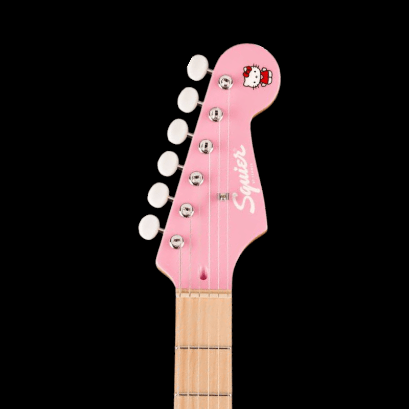 Fender® x Hello Kitty® Pink Stratocaster® with Gig Bag Squier Guitarra Electrica