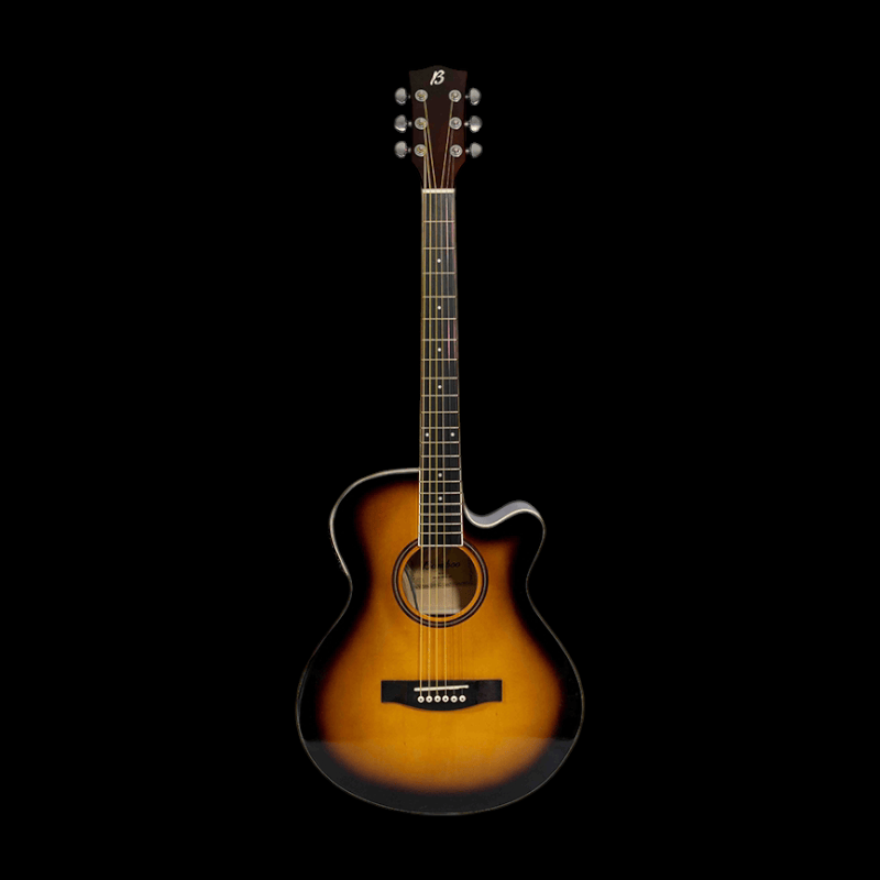 Guitarra Bamboo Electroacústica Sunburst Linden 40 + Funda Acolchada Bamboo Guitarra Electroacustica