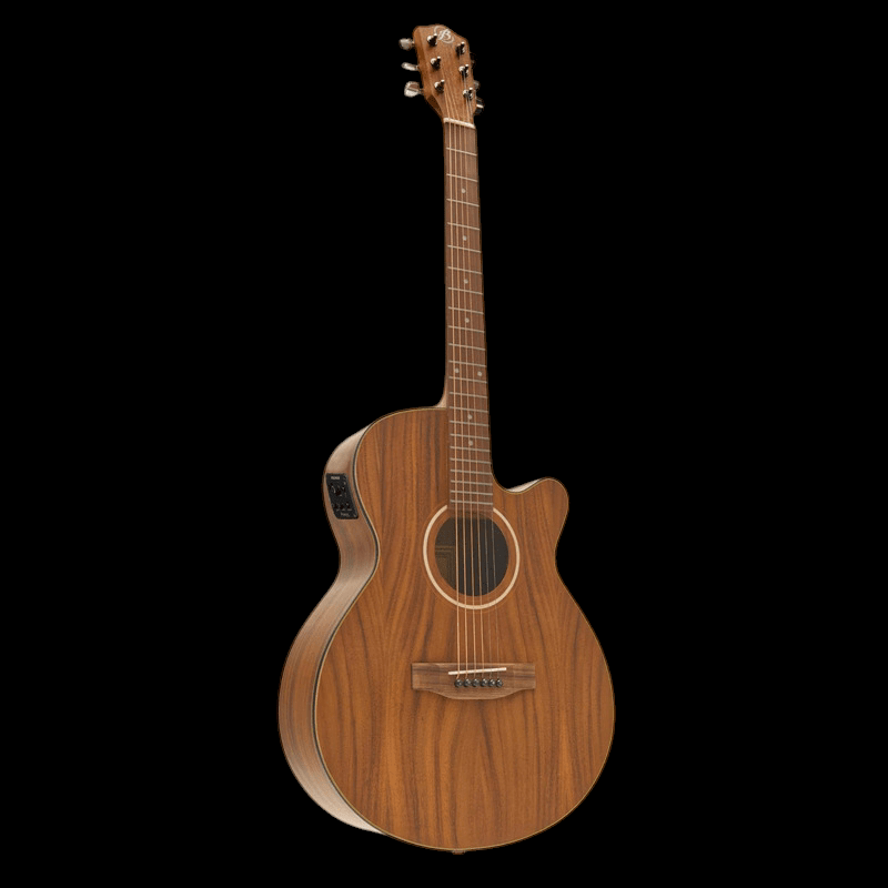 Guitarra Electroacústica Stage Koa 40&quot; / Tapa Solida Bamboo Guitarra Electroacustica