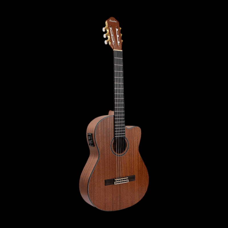 Guitarra Electroclásica Balance Mahogany 39 + Funda Acolchada Bamboo Guitarra Electroacustica