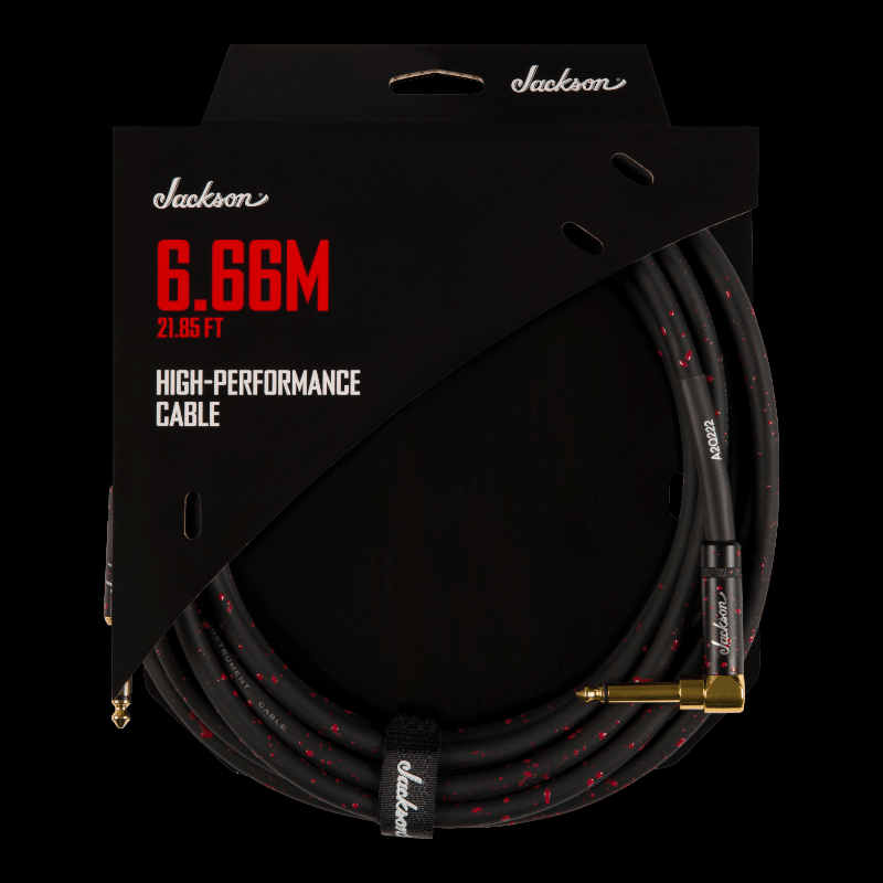 Cable Jackson® High Performance Cable, Black and Red, 21.85&#39; (6.66 m) Jackson Cable de Instrumento