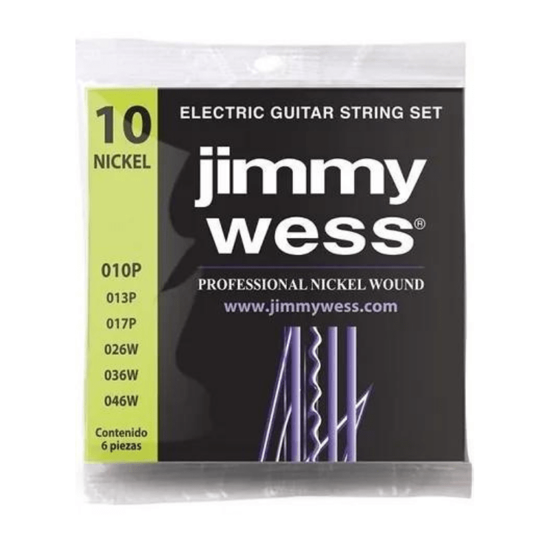 Jimmy Wess Professional Nickel Wound 10-46 Jimmy Wess Cuerdas Guitarra Electrica