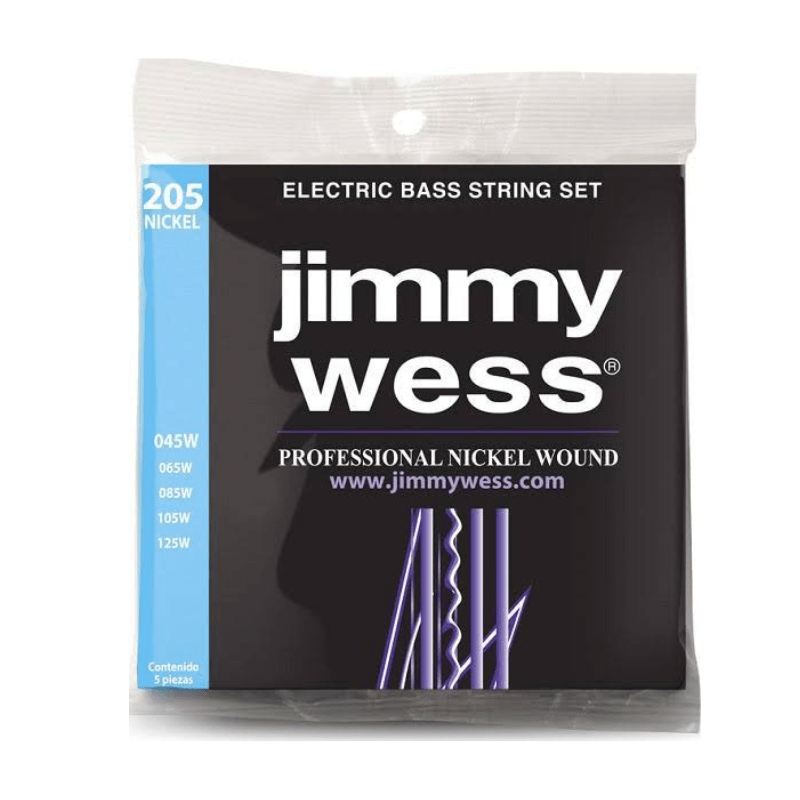 Jimmy Wess 45-125 Nickel Jimmy Wess Cuerdas para Bajo