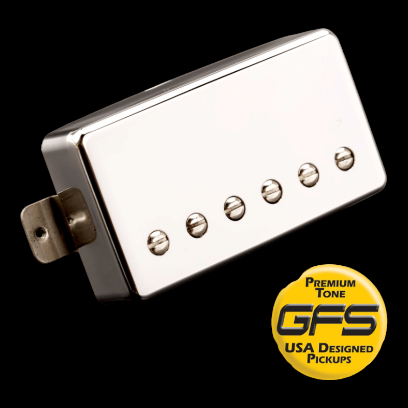 Pastilla GFS - Alnico Fat Pat Boutique Humbucker, Chrome Bridge GFS Pastillas Guitarra Electrica