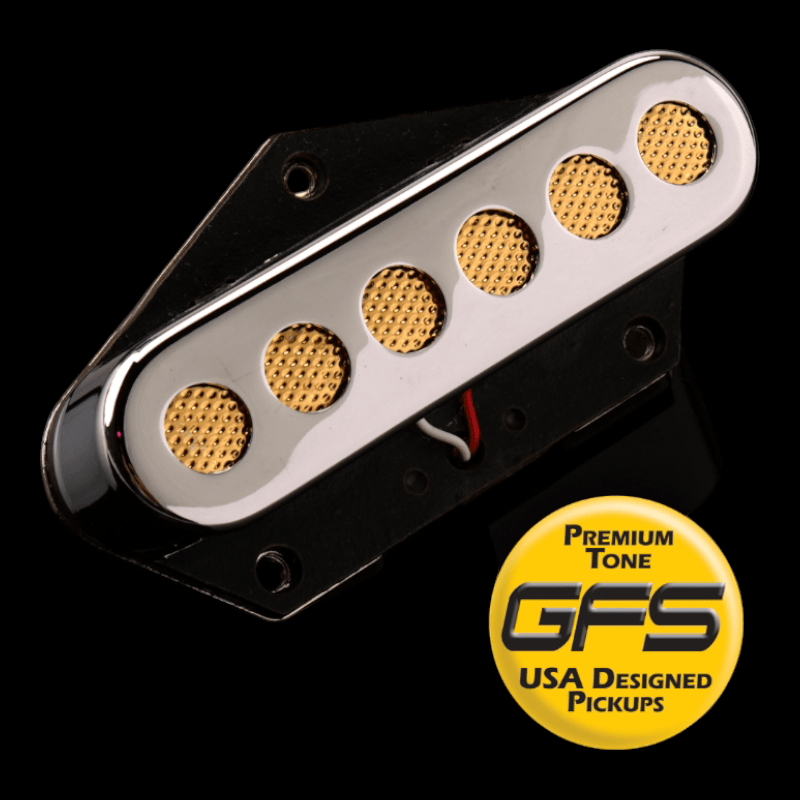 Pastilla GFS - Bridge "Metal Foil" Single Coil Alnico Magnets, Fits Tele® GFS Pastillas Guitarra Electrica
