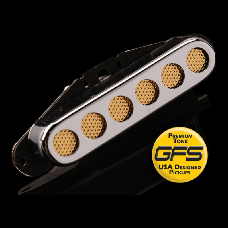 Pastilla GFS - NECK "Metal Foil" Single Coil Alnico Magnets, Fits Tele® GFS Pastillas Guitarra Electrica