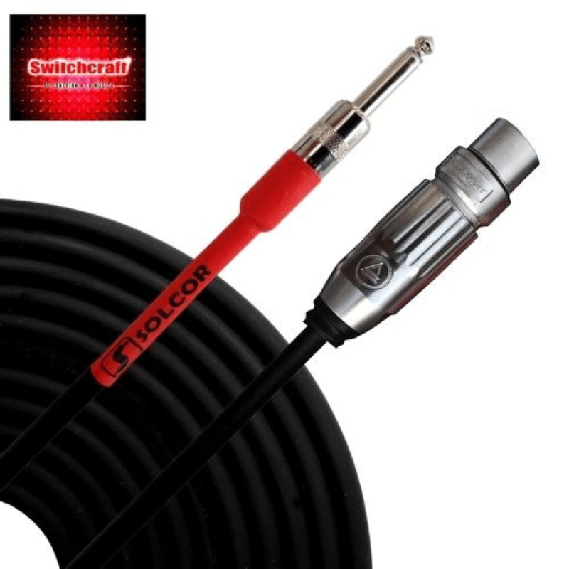 Cable XLR- Plug  Solcor Switchcraft 3m Solcor Cable de Microfono