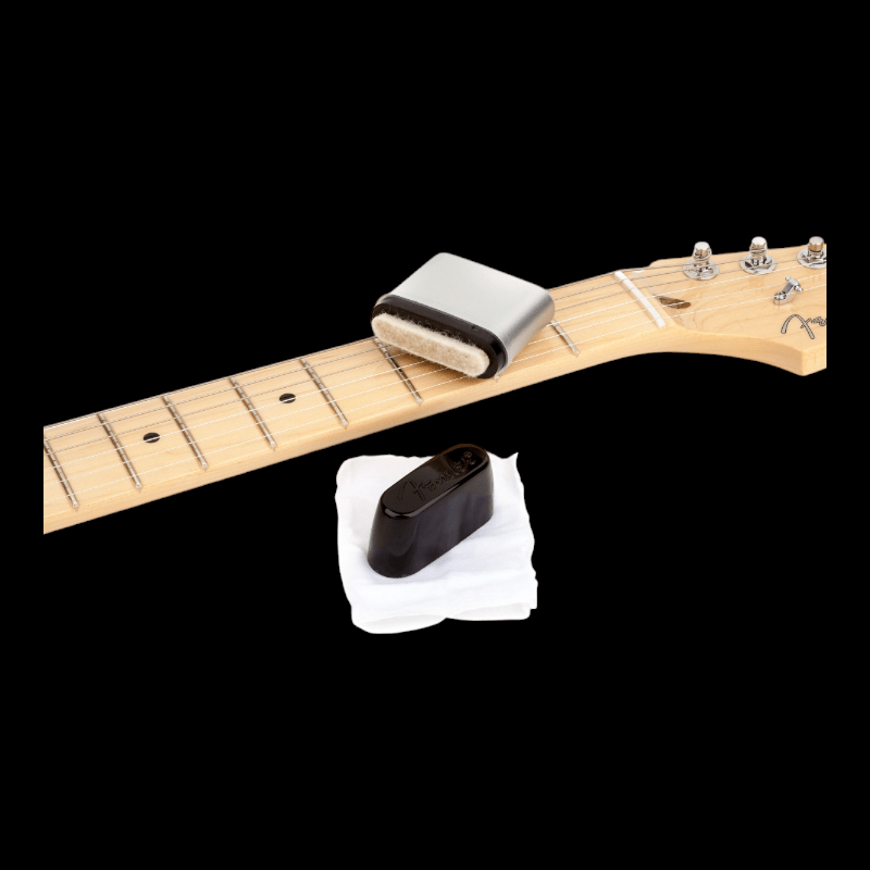 Speed Slick Guitar String Cleaner, Black/Silver Fender Cuidado y Limpieza