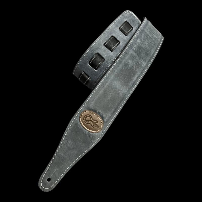 Strap Guitarra Gueerrero Piel Gris Gueerero Straps