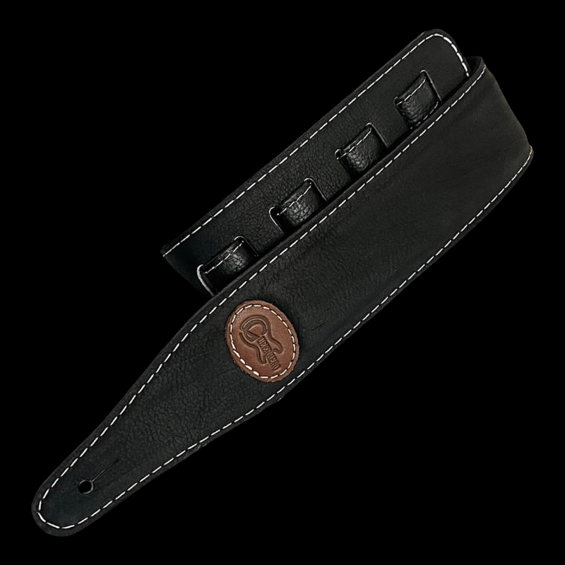 Strap Guitarra Gueerrero Piel Negro Gueerero Straps