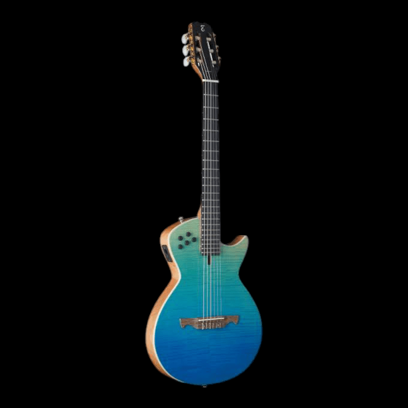 Tagima Modena Nylon Transparent Blue Tagima Guitarra Electroacustica