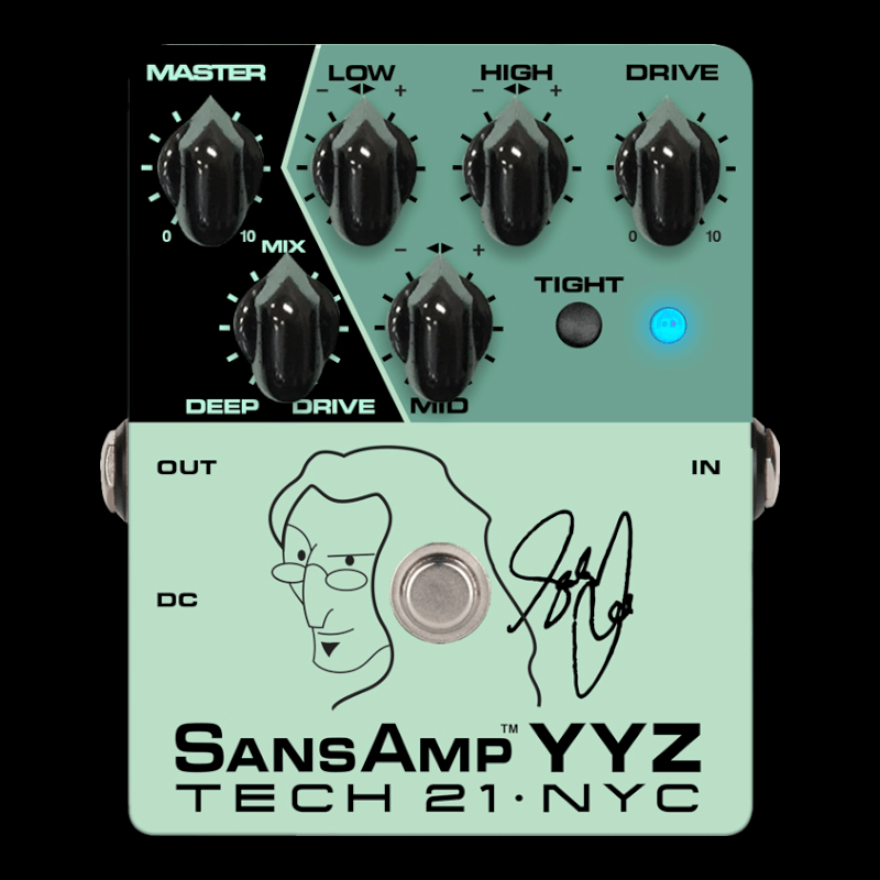 Tech 21 NYC Geddy Lee Sig SansAmp YYZ Tech 21 NYC Efecto de Bajo Pre Amp