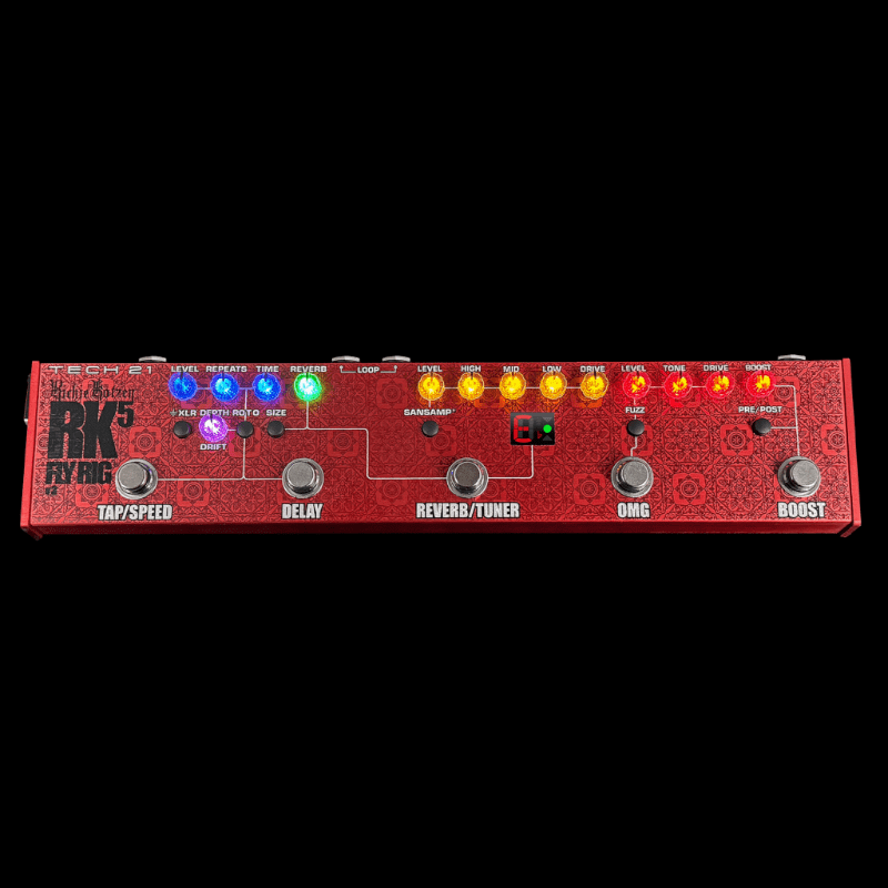 Tech 21 NYC Richie Kotzen RK5 Signature Fly Rig Tech 21 NYC Efecto de Guitarra Multiefecto